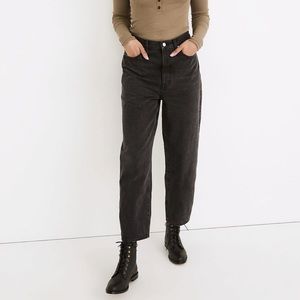 Madewell Button Fly Balloon Jeans in Noll Wash